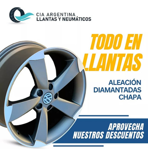 Llanta De Aleación Volkswagen Cross Fox Rodado R15 Gris
