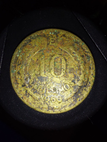 Moneda 10 Centimos 1966 Chilena