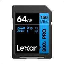 Comprar Tarjeta Sd Memoria Lexar 64gb 800x Pro Uhs-1 150mb\u002Fs V30