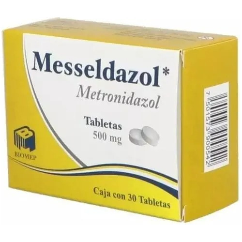 Messeldazol Metronidazol 500 Mg Con 30 Tabletas