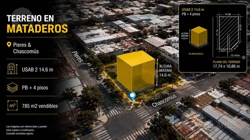 Oportunidad Venta De Lote En Esquina En Mataderos 785,81 M2 Vendibles