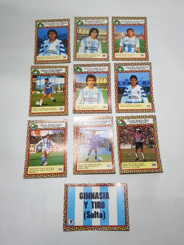 Imagen 1 de 7 de Figuritas Gimnasia Y Tiro Salta Fútbolmania 1993 Mag 58249