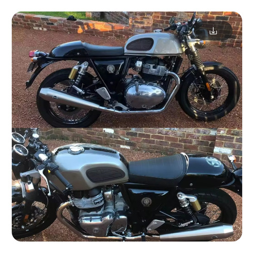 Pad Goma Protector Tanque Royal Triumph Guzzi Negro