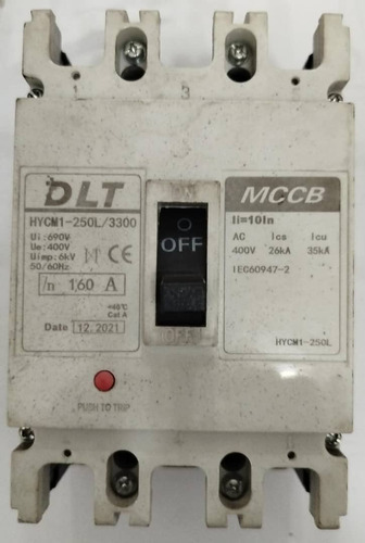 Breaker Trifasico 160amp Dlt 3x160 (Usado)