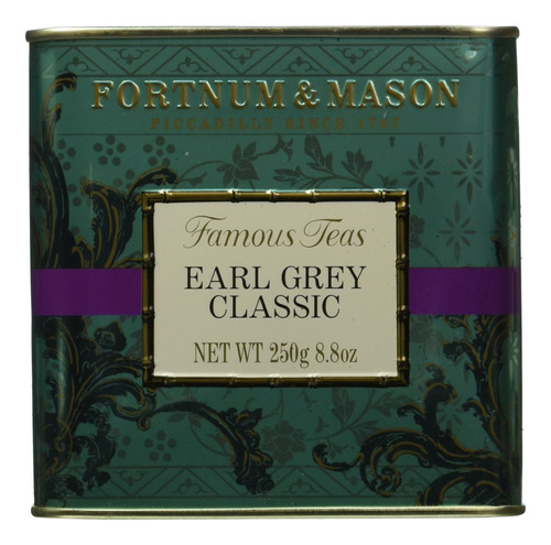 Fortnum & Mason Té Británico, Earl Grey Classic, 8.82 Oz .