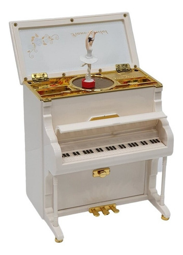 Imagem 5 de 5 de Caixa Musical Piano Vertical Com Porta Jóias E Bailarina