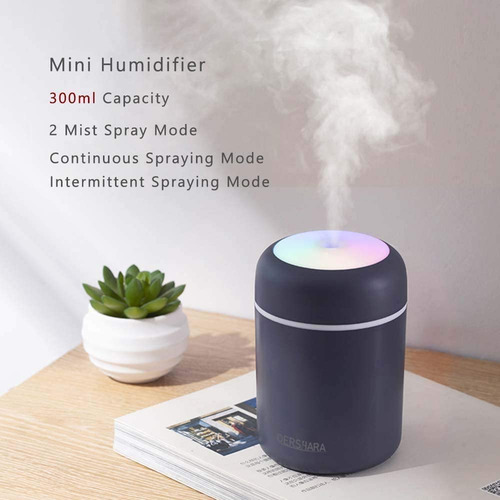 Aishna Humidifier Mini Humidificador Colorido Y Fresco, Difu
