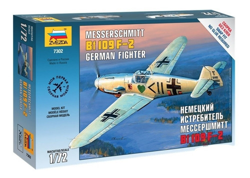 Messerschmitt Bf-109 F2 1:72 Zvezda 7302 Milouhobbies