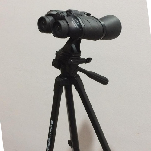 Imagen 7 de 9 de Kit Braun Binocular 10x50 Adaptador Tripode 145cm Funda