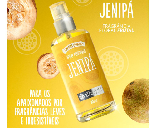 L´occitane Au Brasil Jenipá Spray Corporal 200ml E Souflé 200ml
