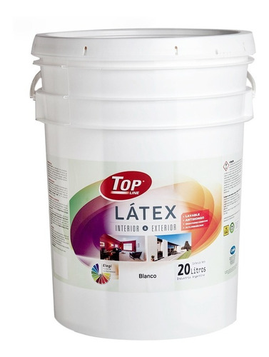 Latex Top Line Interior / Exterior Blanco Mate  20 Lts