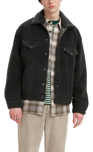 Casaca Hombre Sherpa Negra Levis A3288-0002