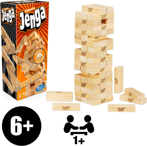 Jogo De Torre Jenga Clássico A2120 Hasbro