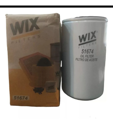 Filtro De Aceite Wix 51674 Caterpillar, Mitsubishi, Nissan