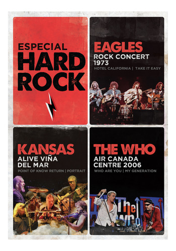 Dvd Hard Rock - Shows Ao Vivo Com The Who, Eagles E Kansas