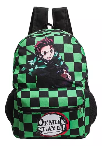 Mochila Infantil Meninas Anime Demon Slayer Personagens Bolsa Nezuko Kamado  Novidade - Preto