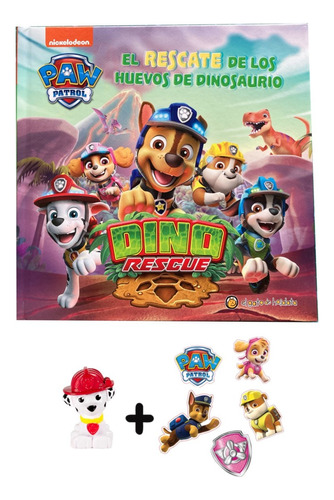 Paw Patrol - Rescate De Los Huevos De Dinosaurio + Figura  