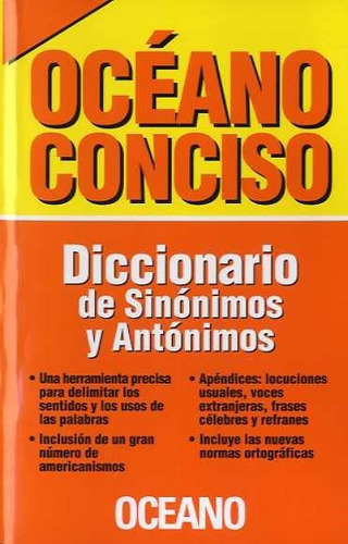 Libro Diccionario De Sinonimos Y Antonimos