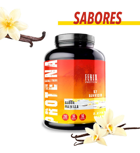 Fenix Protein Proteína Isolatada 2.27kg 57 Servicios Vainilla