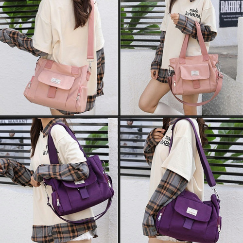 Imagen 6 de 6 de Elegante Bolso Resistente Al Agua Y Antirrobo Para Mujer