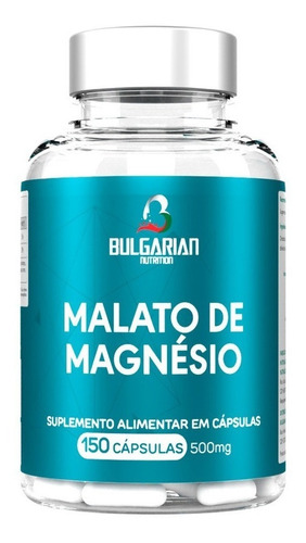 Magnésio Dimalato Malate Bulgarian C/ 150 Cápsulas Mais Puro Sabor Sem sabor