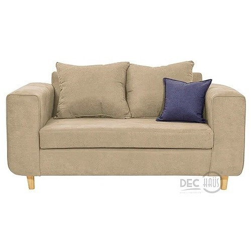 Sofa Eagle 2 Cuerpos Tela Arena Calugas Azul-arena 165x89cm