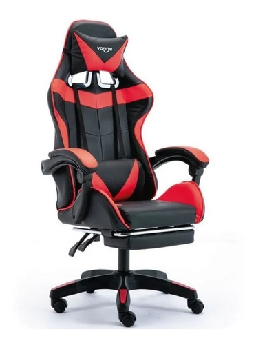 Sillas Gamer Sillon Pc Gaming Con Apoya Pies Escritorio Giro