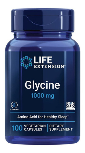 Life Extension I Glycine I Mental Health I 100 Capsules Veg