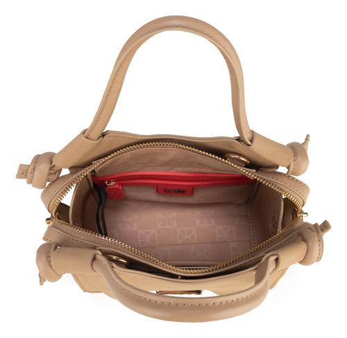 Bolsa Satchel Cloe Ecerali Miniatura Color Marrón
