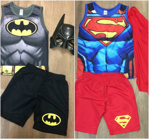 Fantasia Infantil Batman Ou Super Homem
