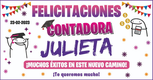 Pasacalle Pancarta Recibimiento Cumpleaños Banner 15 Años