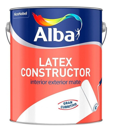 Alba latex interior exterior constructor blanco 10L