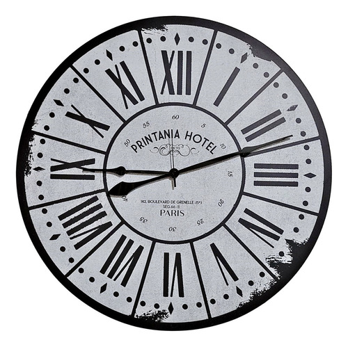 Relógios De Paredes Decorativo Relógio Gigante 70 Cm Antigo Cor da estrutura Preto Cor do fundo Branco Envelhecido
