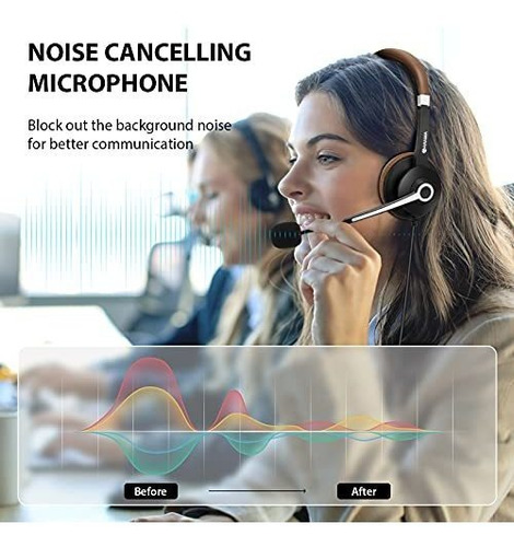 Auriculares Usb Con Micrófono Cancelación De Ruido Y
