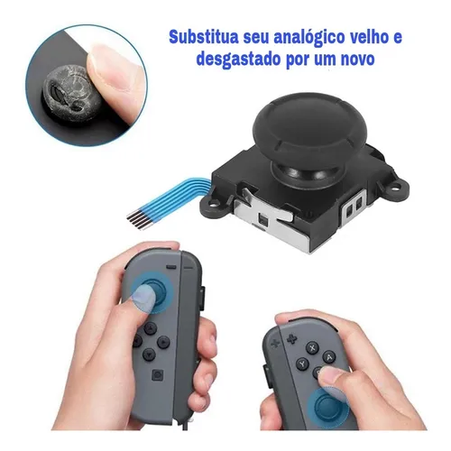 Analógico Joy Con L/ R Compatível Nintendo Switch + Chave Y Analógico Joy Con L/ R Compatível Nintendo Switch + Chave Y