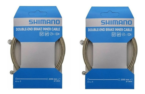 Kit X 2 Cable De Freno Shimano Mtb O Ruta Original Select