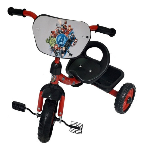 Triciclo Infantil Disney Frozen Marvel Fácil Armado Canasto