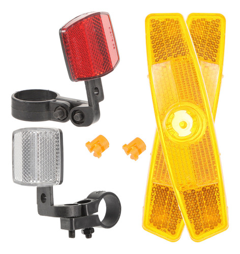 # Kit De Reflectores Delanteros Y Traseros Para Bicicleta