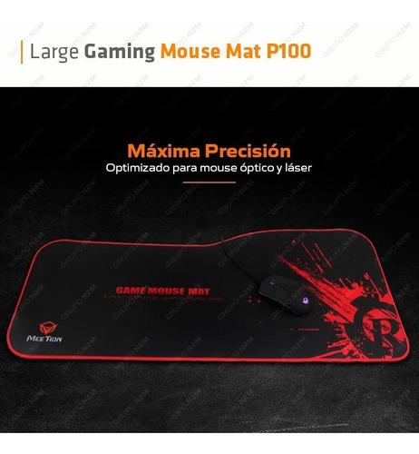 Imagen 5 de 10 de Mouse Pad Gaming Xl Antideslizante Meetion Mt-p100 Premium