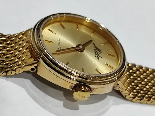 Gold Reloj Mido Quartz Dama MIDO Dorada Everytime Silver Dial Rose