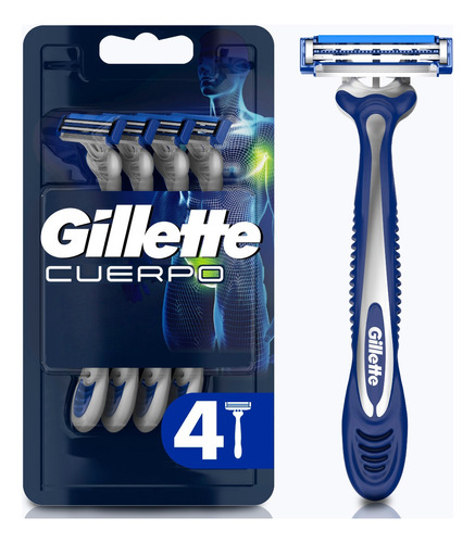 Máquinas De Afeitar Desechables Para El Cuerpo Gillette 4 Un
