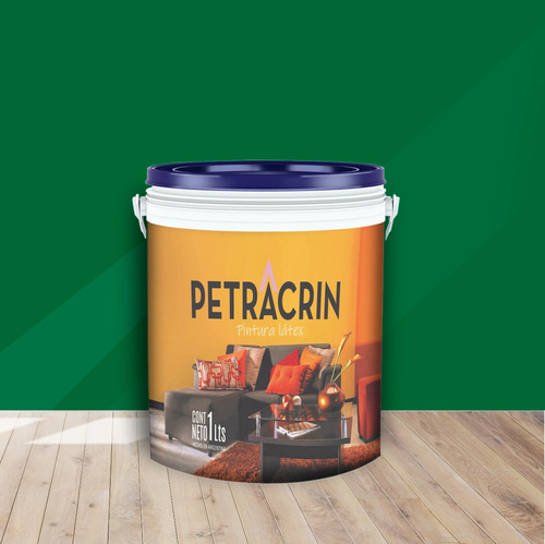 Pintura Latex Interior/exterior Color Verde Forestal 1lt