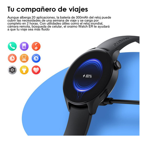 Reloj Inteligente Oraimo / Smart Watch Er Osw-42 Negro