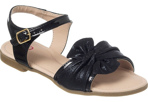 Sandália Infantil Ortopasso Summer Menina Verniz Preto