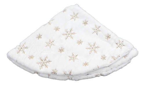 Falda Blanca Para Árbol De Navidad De 35.4 Pulgadas, Forma R