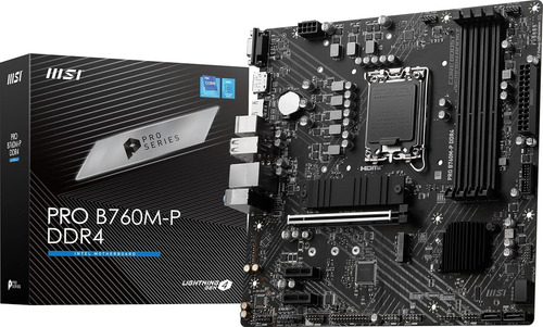 Placa Base Msi Pro B760m-p Ddr4 Pro Series (compatible Con L