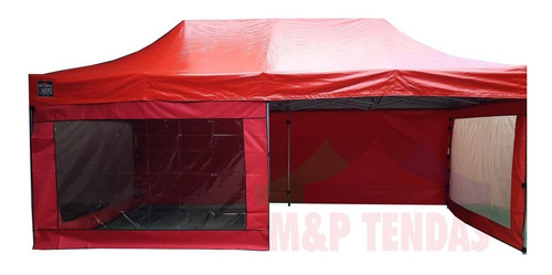 Tenda Sanfona 6x3  Ferro Lona Resistente Td 5 Laterais Nylon