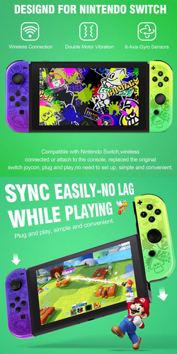 Controles Joystick Compatibles Para Nintendo Switch + Correa