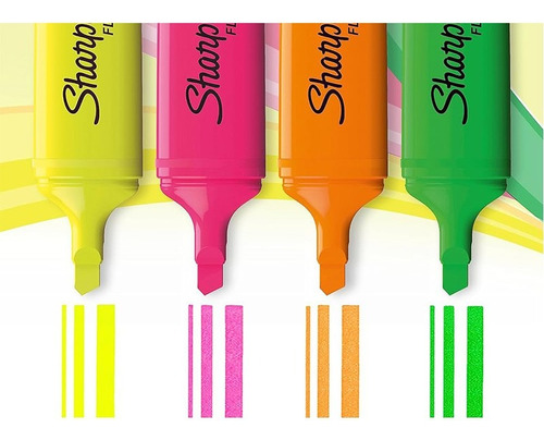 Set Destacadores Sharpie Fluo Xl 4 Colores