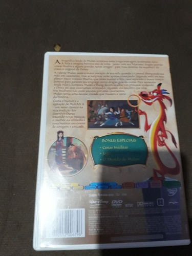Dvd Mulan 1,2 A Bela E A Fera+dama E O Vagabundo Disney D31